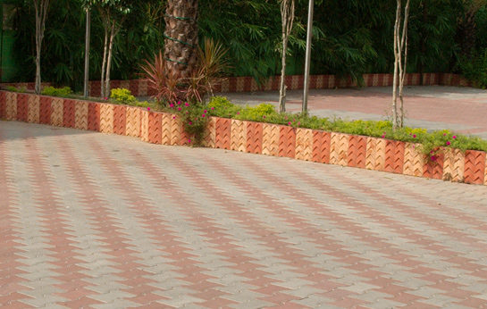 Shieeld brand I shaped interlocking pavers manufactured by Literoof, Chennai